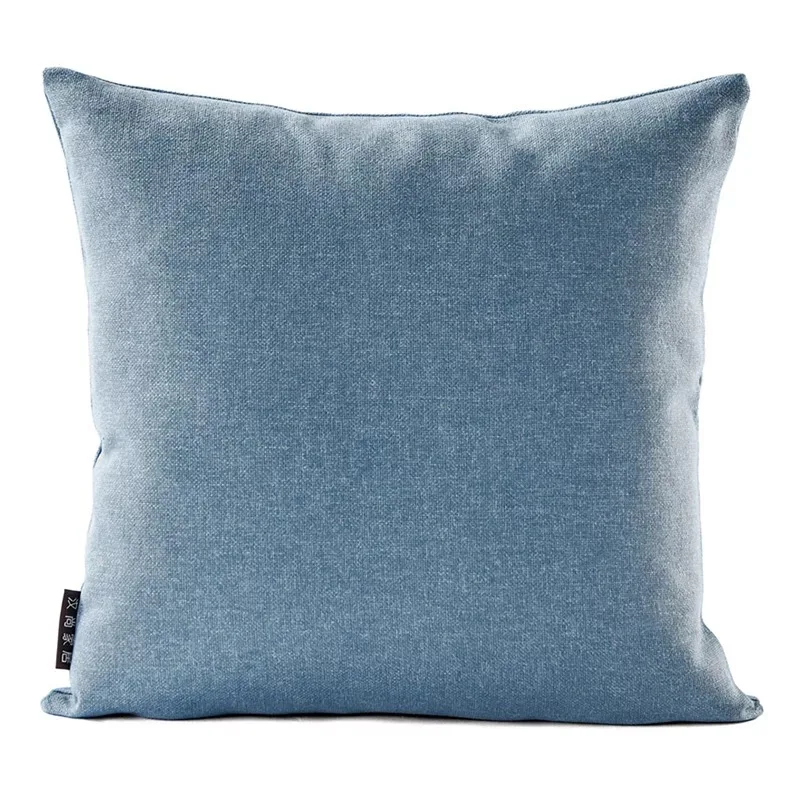Домашний Декоративный однотонный чехол для подушки скандинавский Хлопковый