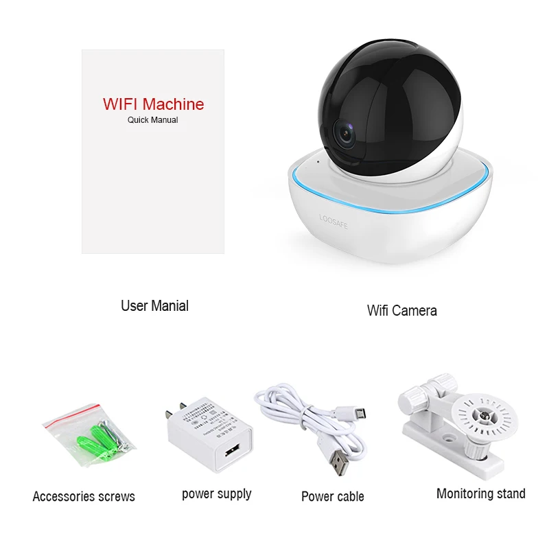LOOSAFE Крытый безопасности 1080P IP Камера Беспроводной Камеры Скрытого