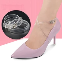 2 piece extra long transparent shoe straps lace high heel shoelace accessories for women