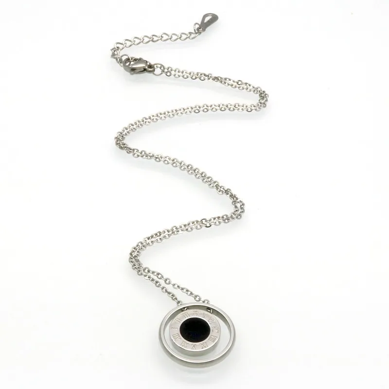 Ожерелье с подвеской в виде римских цифр натуральная раковина эмалированным