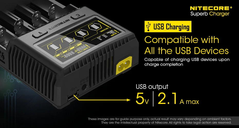 SC4 зарядный ток SC4 Superb charger составляет до 6A в общей сложности и максимальный зарядный ток до 3A в одном слоте s