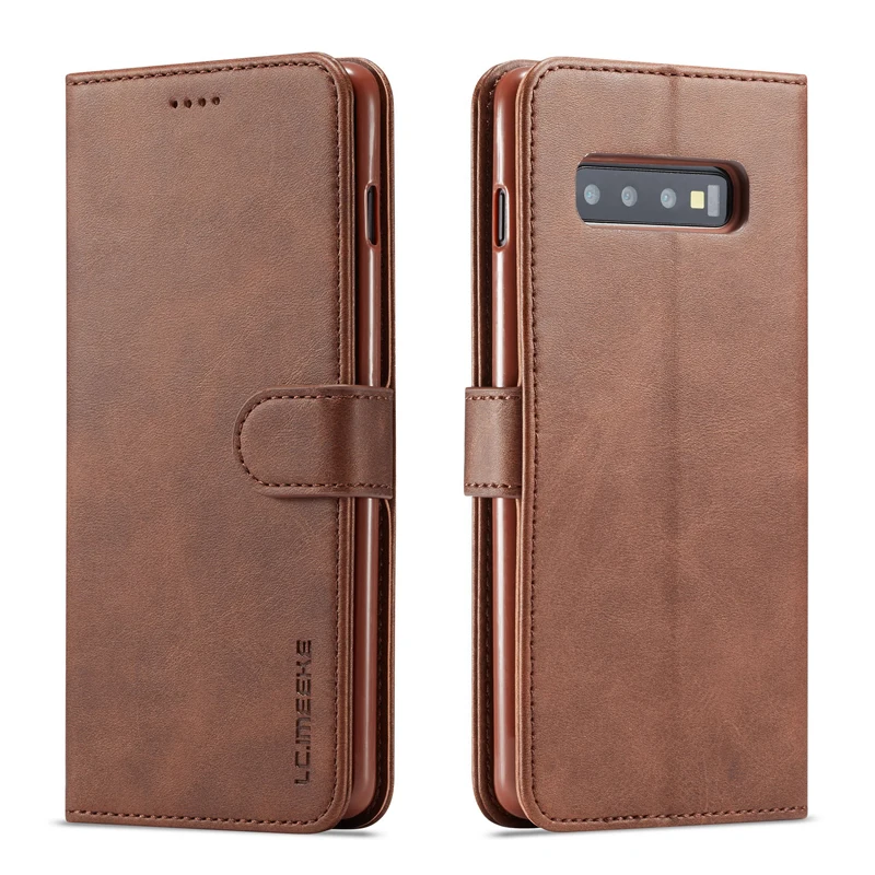 Кожаный чехол-книжка для samsung Galaxy S9 S10 Plus, чехол для samsung S9 Plus, чехол для телефона, чехол-книжка, чехол