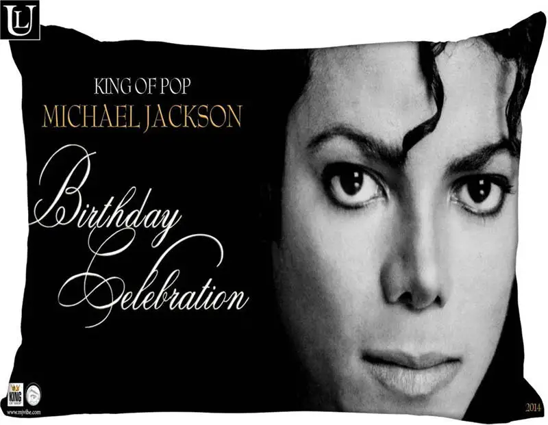 

Custom Michael Jackson Rectangle Pillowcase zipper Classic Pillow Case DIY Pillow Case With Your Picture 20x30inch