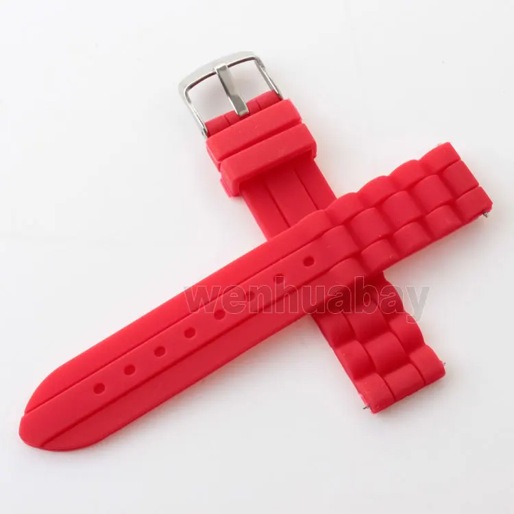 Ремешок для часов из нержавеющей стали диаметр 18 мм серебристый с пряжкой 7 видов