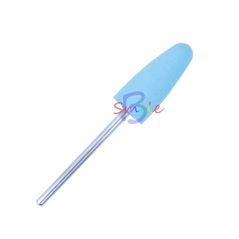 6pcs Silicone Rubber Handpiece Polishing Burs Set Dental Lab Kit Cone Shape Grinding Heads Oral Hygiene Equipment