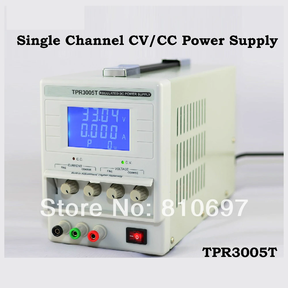 Одноканальный источник питания TPR3005T CV/CC с постоянным напряжением (CV) или током