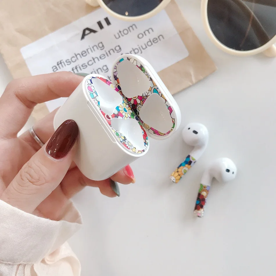 B12 Для AirPods случае 3D мультяшный наушник чехол для Apple Airpods 2 забавные интимные аксессуары защитную крышку с палец кольцо ремень - Цвет: B12