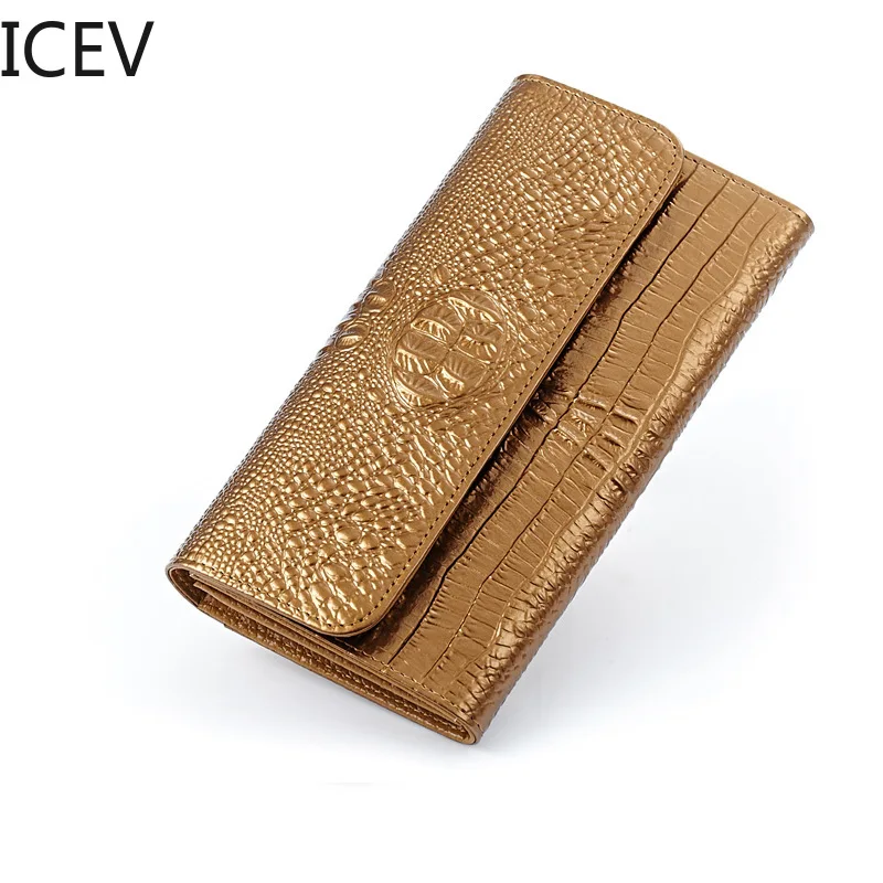 ICEV Новый европейский модный высококачественный Женский кошелек из лакированной