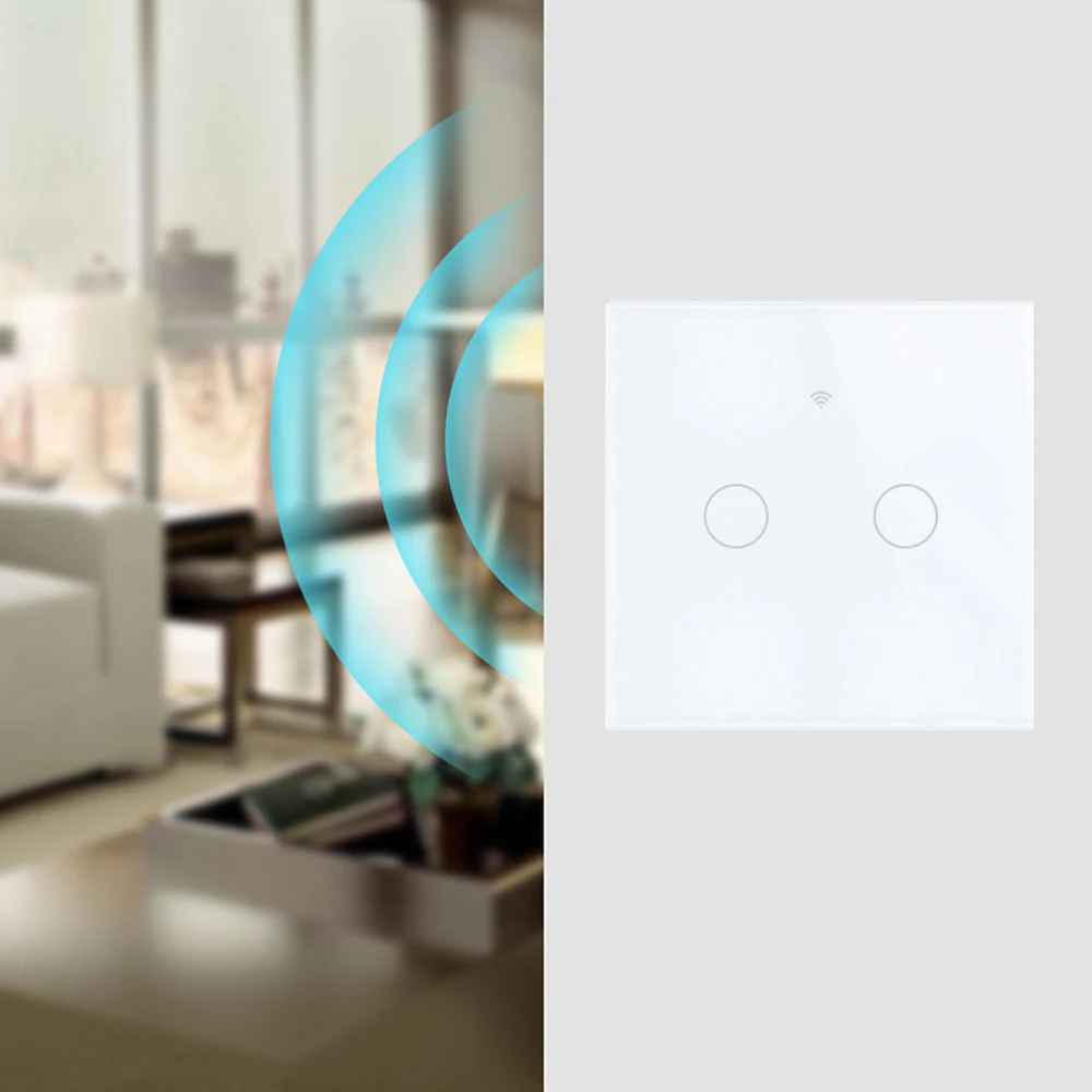 Wi-Fi дистанционный переключатель освещения Стекло Экран сенсорный Панель голос