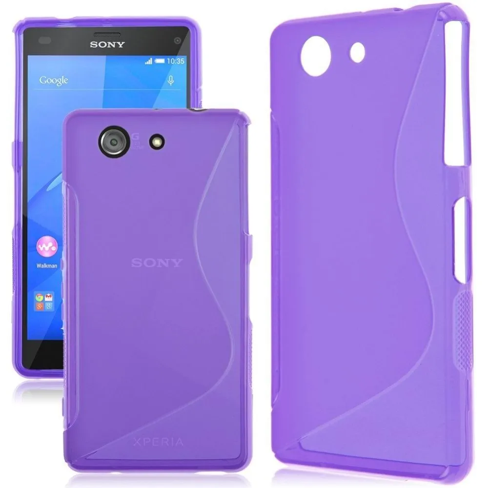 Силиконовый чехол для sony Xperia Z1 Z3 Z5 матовый из ТПУ Мягкий защитный компактный