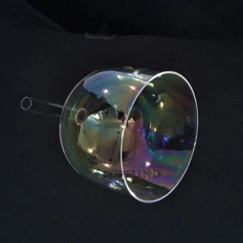 Прозрачная Поющая чакра с прозрачной ручкой Note|bowl singing|bowl crystalbowl light |
