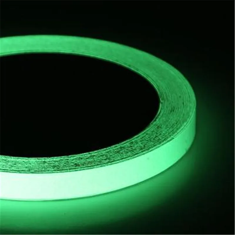 Самоклеящаяся светящаяся лента 10 мм * 3 м светится в темноте клейкая рулон