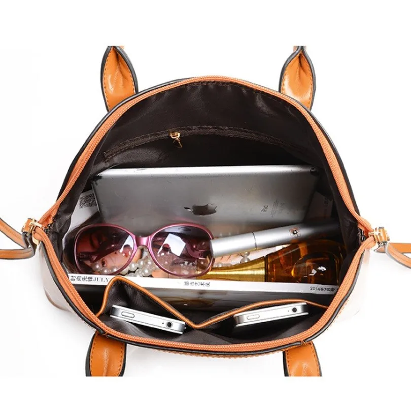 

New Fashion High Quality Women Composite Bags Handbags 4-Piece Shoulder Messenger Bags Luxury Handbags Leather Big Bag ZX540-c