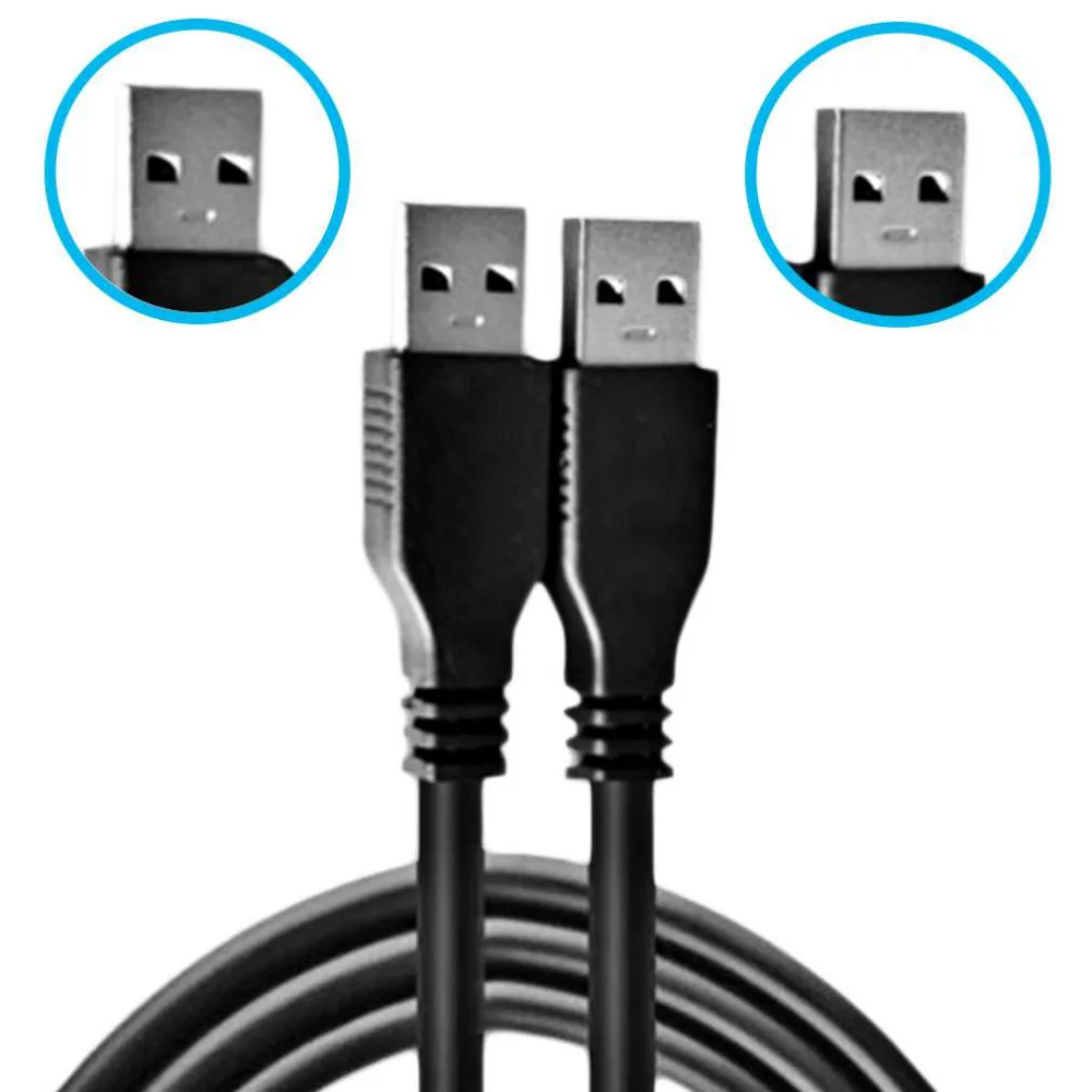 Новинка 1 шт. высококачественный черный USB 2 0 штекер для штекера M/M удлинитель