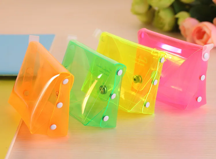 Милая прозрачная конфета с принтом женский кошелек клатч для монет мультфильм