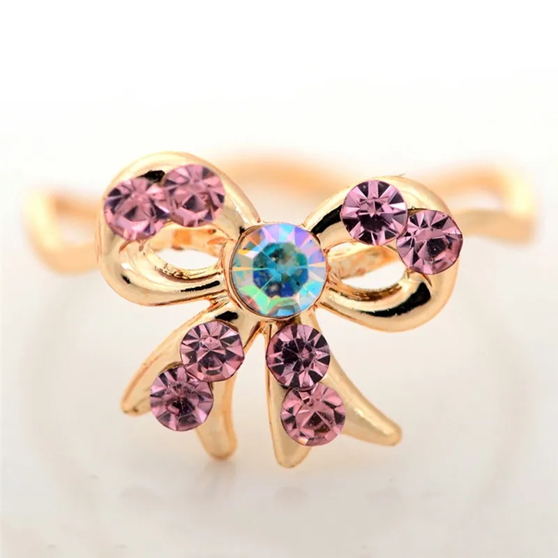 PINKSEE 10 шт./лот Разноцветные классические перстни в форме цветка для мужчин женщин