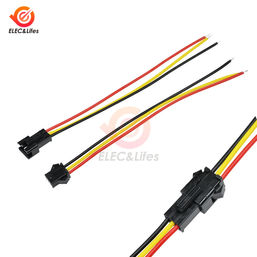 5 пар штекеры и гнезда для светодиодной ленты WS2812B WS2811 WS2812 10 см 15 30 см|Соединители| |