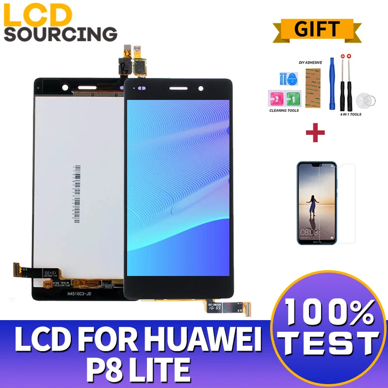 5 &quotдюймовый ЖК дисплей для Huawei P8 Lite ALE L04 L21 сенсорный экран дигитайзер сборки