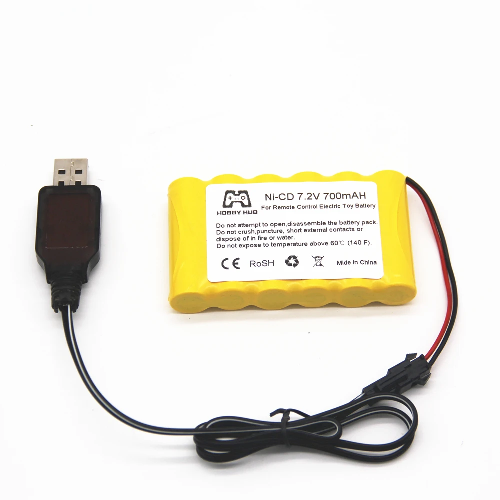 Hobby hub 7 2 v AA 700 mah NI CD Аккумулятор для радиоуправляемого автомобиля teулучшенная