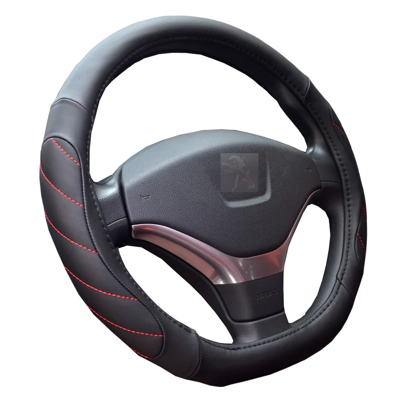 HuiER рулевого колеса автомобиля крышки D Форма для peugeot 3008 408 508 Citroen C3-XR C4 sega C4L Elysee DS3 DS4 DS5 DS3 DS6 VW Audi