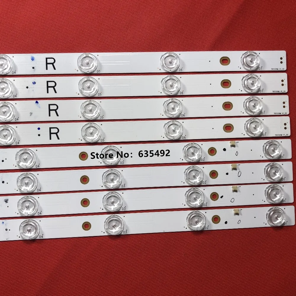 100% Новый 16 шт. (8R + 8L) светодиодный подсветка полосы для 55 &quotТВ TX 55X603E 55AX630B 55AX630E 55DX600B