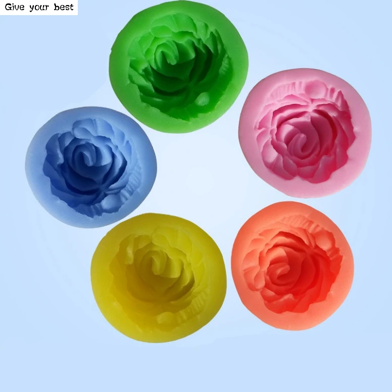Силиконовая 3D форма для цветов розы помадки Украшение Тортов мыло шоколад формы