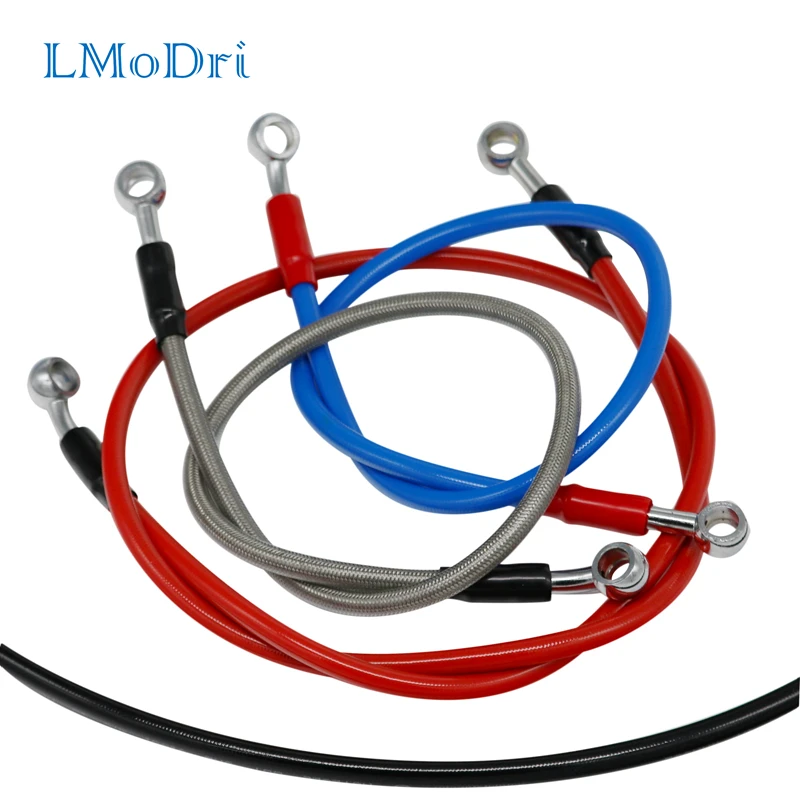 

LMoDri Universal Motorcycle Brake Oil Hose Line Clutch Pipe Hydraulic Reinforced Stainless Steel Braided For ATV Dirt Pit Bike