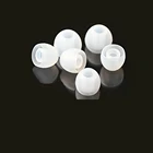 50 пар (100 шт) Прозрачные Маленькие силиконовые наушники для ушей в ушах с головкой для телефонов гелевые накладки на наконечники Замена ушных наконечников