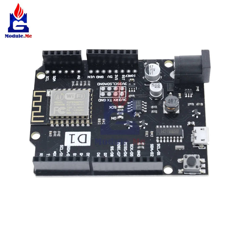 Модуль Wi-Fi WeMos D1 R2 на основе беспроводного расширения ESP8266 для платы разработки