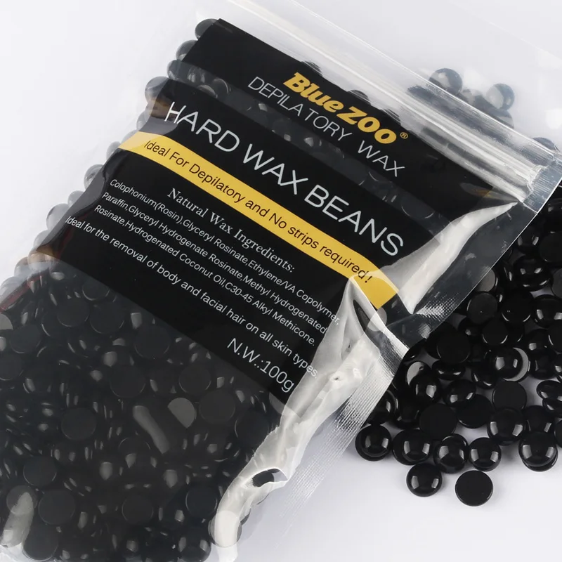 100g Black Hot Film Hard Wax Beans No Strip Solid Wax For Depilation Hair Removal Spa Cream Professional Body Bikini Depilatory