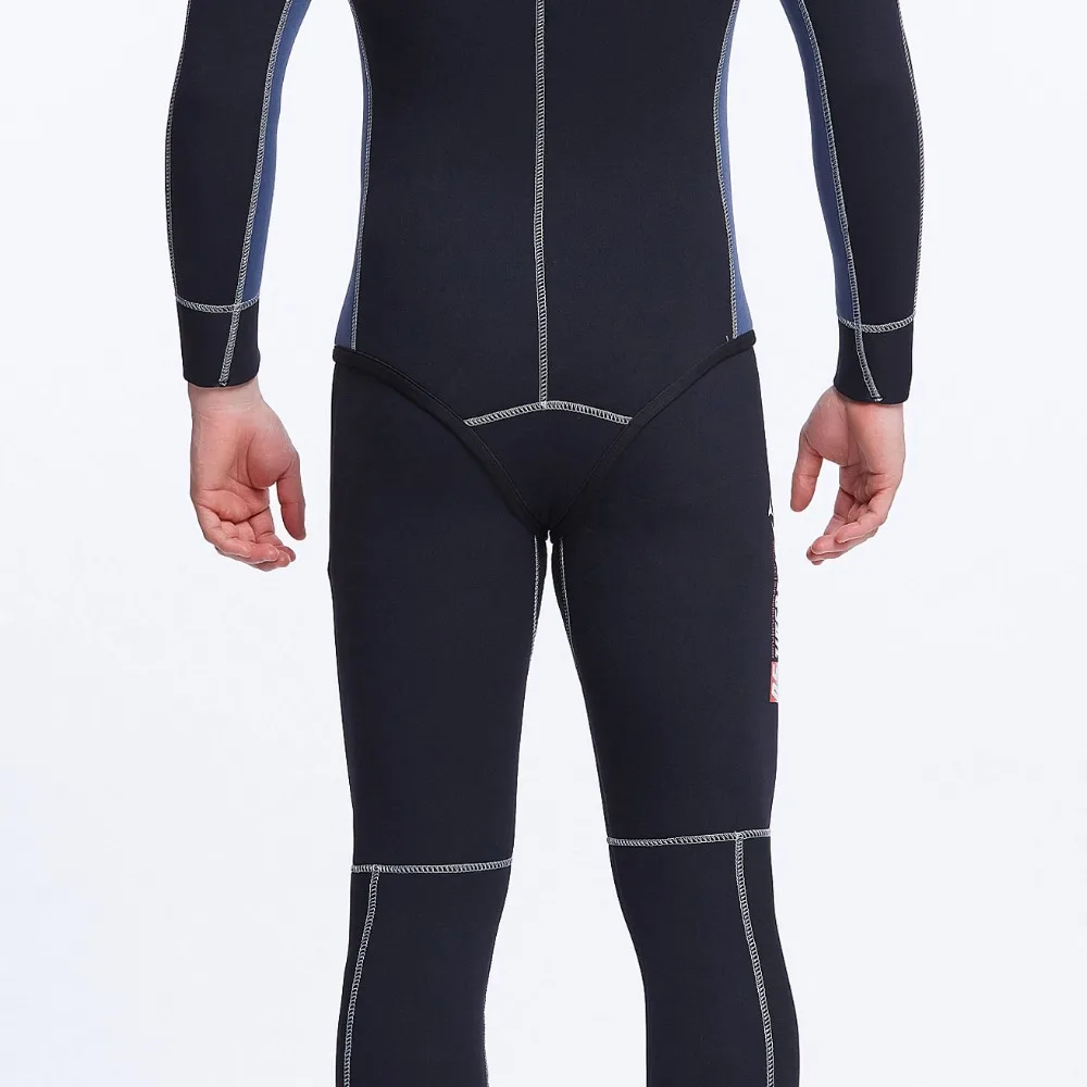 Комплект из 2 предметов Мужской гидрокостюм с капюшоном и полным покрытием 5 мм|set