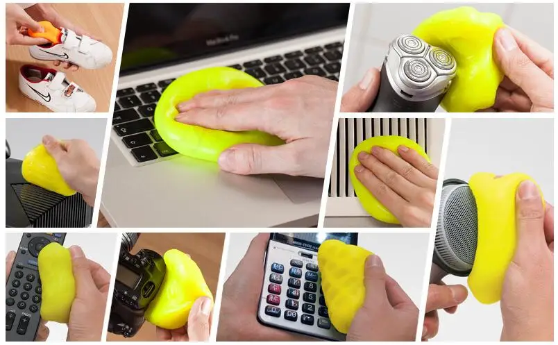 Автомобильный супер чистый клей гель волшебный от пыли наклейка на пылесос