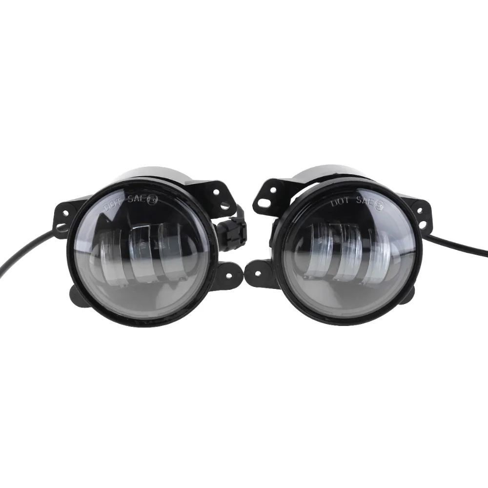 2 шт.! 4-дюймовый круглый светодиодный противотуманный светильник 30 Вт 3000LM