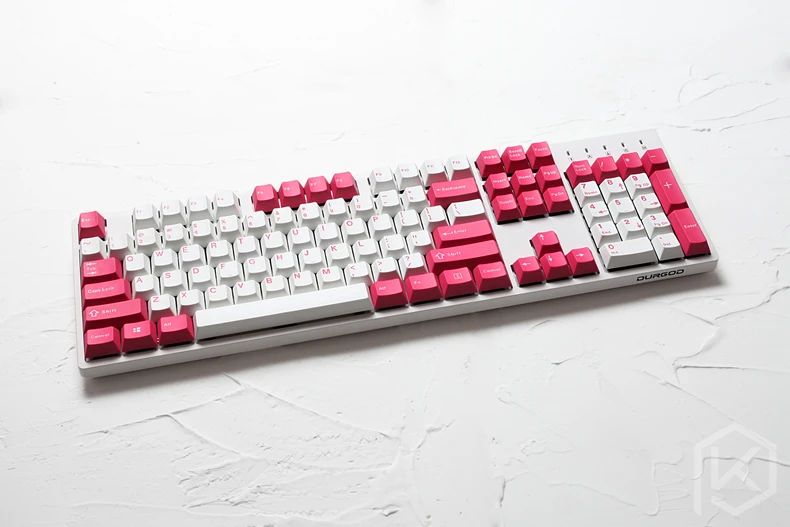 Pbt doubleshot колпачки для ключей Вишневый профиль на День святого Валентина ansi 104