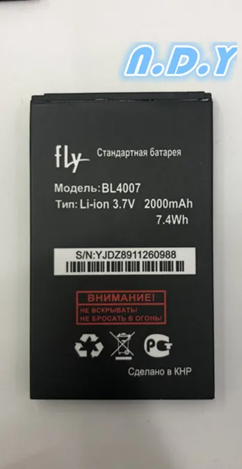 2000mAh BL4007/BL 4007 батарея для Fly BL4007 DS123 DS130 Batterie Bateria батареи|Аккумуляторы мобильных