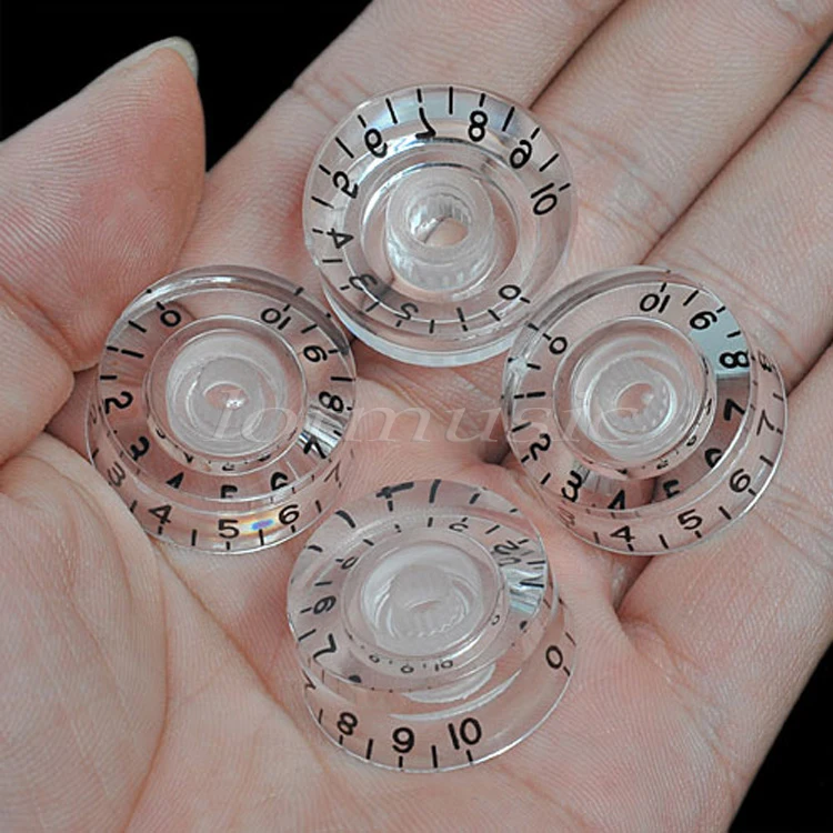 4 * Прозрачная Ручка управления скоростью для электрогитары запчасти гитары