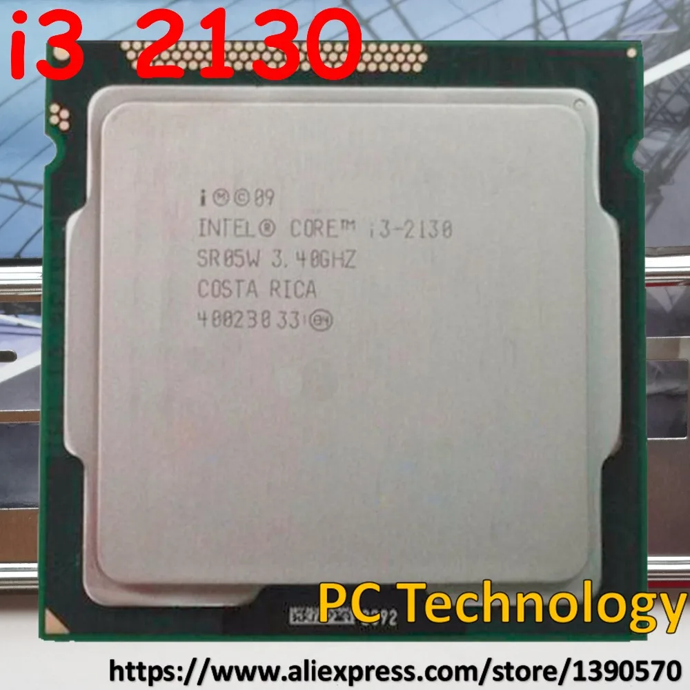 Оригинальный процессор Intel CORE i3 2130 3 4 ГГц 3M LGA1155 65 Вт для настольного ПК