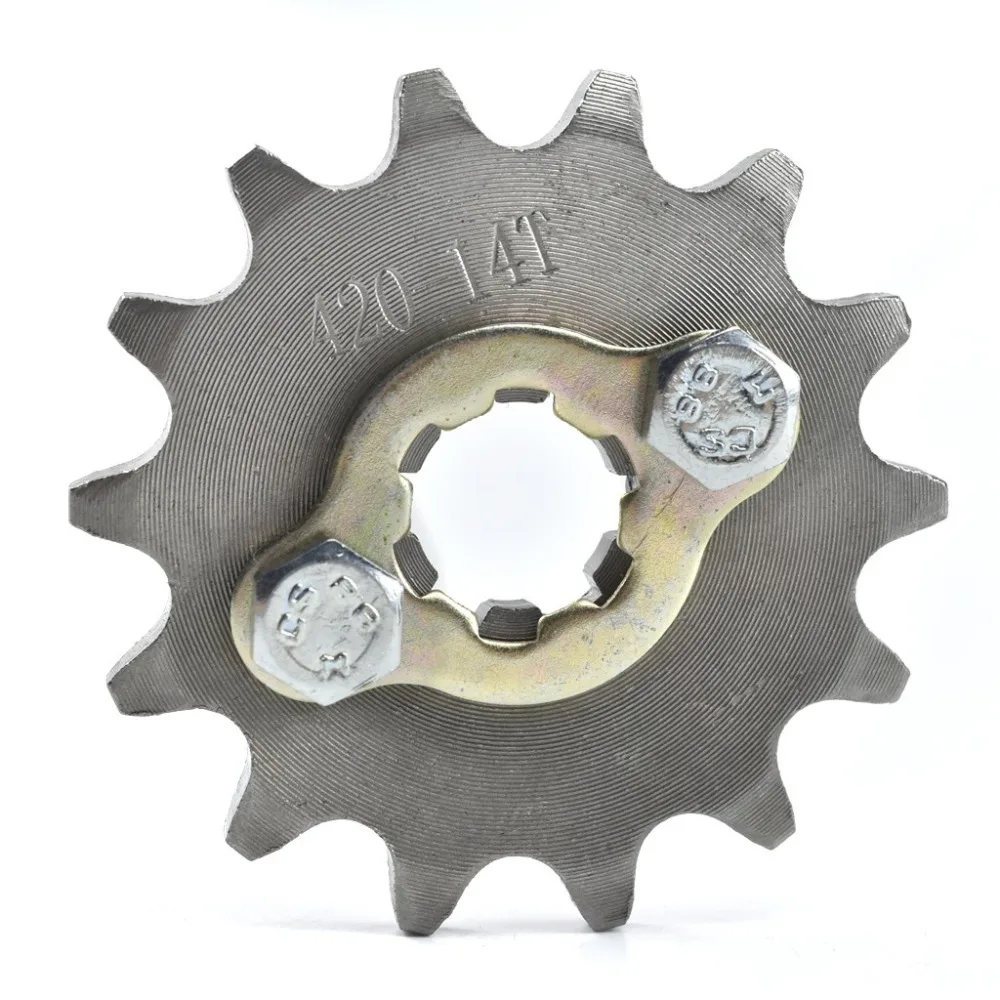 TDPRO 420 цепь 14 T/15 T/16 T/17 T 17 мм передняя Звездочка двигателя Cog Fit мотоцикл ATV Gokart 50cc 70cc 90cc 110c 125cc питбайк