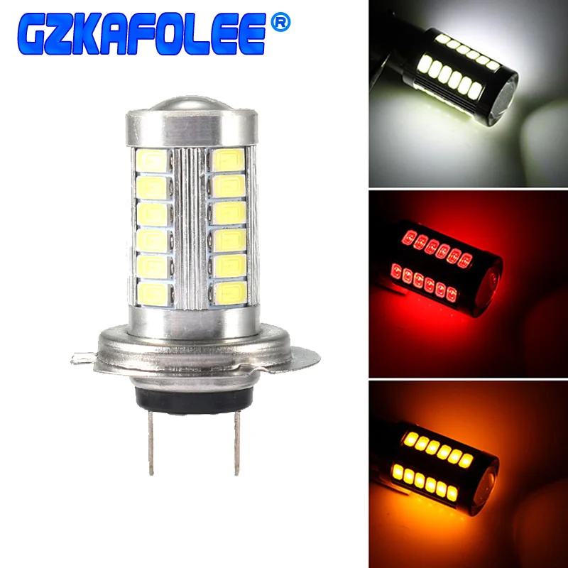 GZKAFOLEE Противотуманные фары h7 LED h4 h8 h9 h11 9005 9006 hb3 hb4 33SMD 3000K 6000K lm Автомобильные лампы