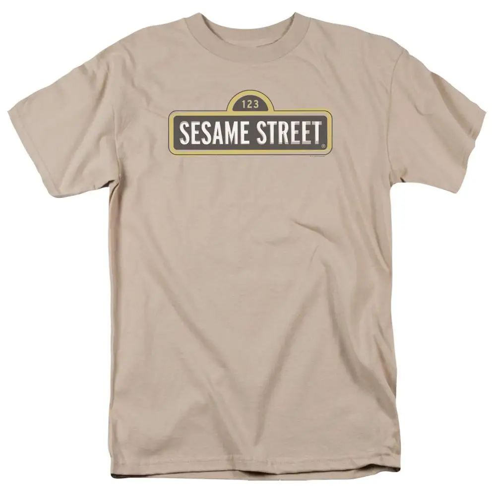 Мужская футболка с наклонным логотипом Sesame Street | одежда