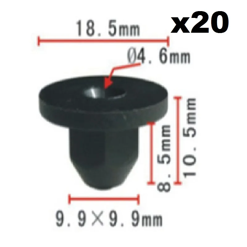 

Auto Car Clips For BMW Plastic nut x 20 Car Nylon Clip