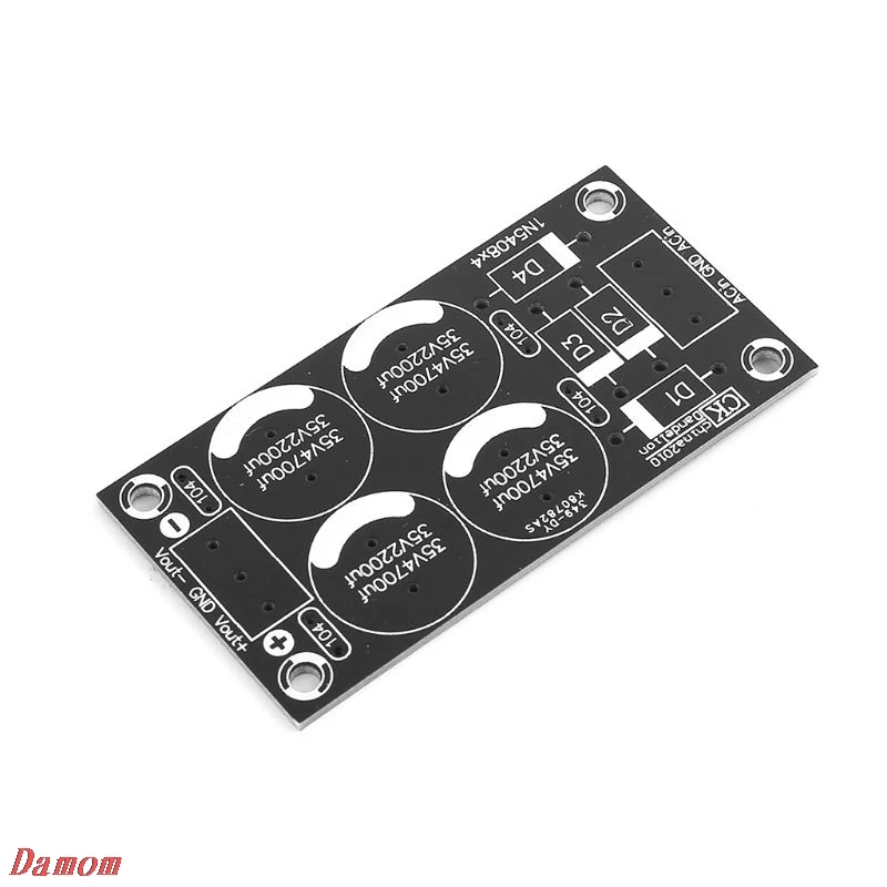 Выпрямительный фильтр питания плата усилителя двойной мощности PCB чистая