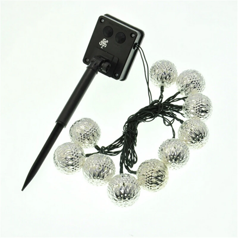10 шаров светящиеся гирлянды на солнечной энергии светодиодный Сказочный