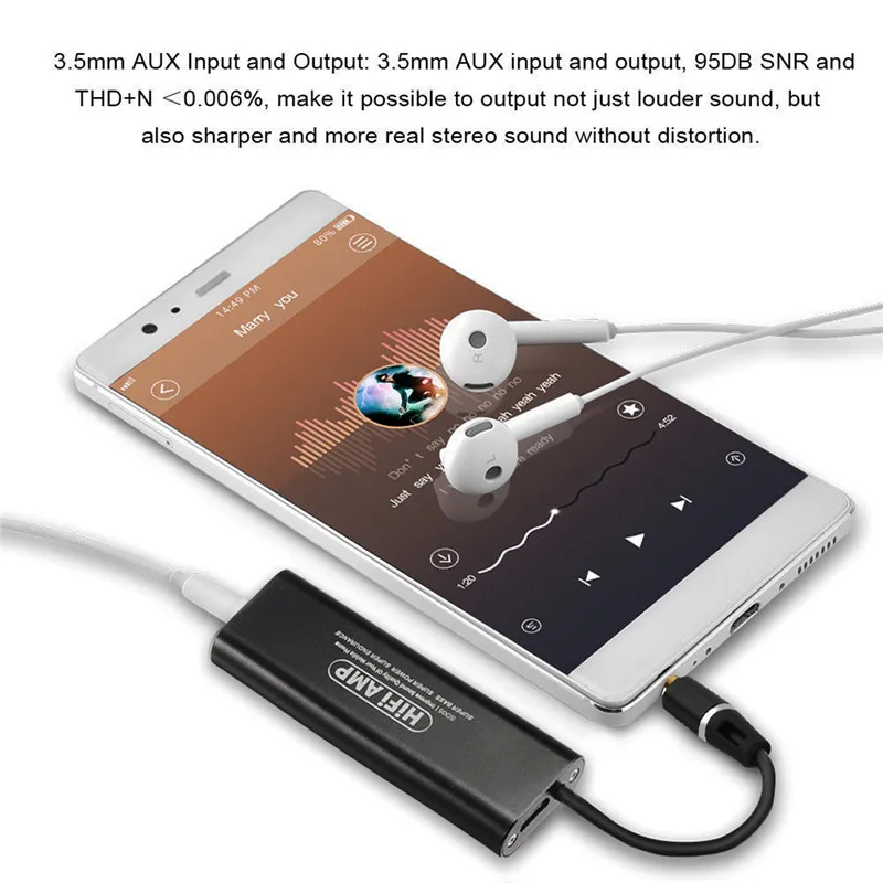 Усилитель для наушников LEORY SD05 профессиональный Hi-Fi портативный ультратонкий