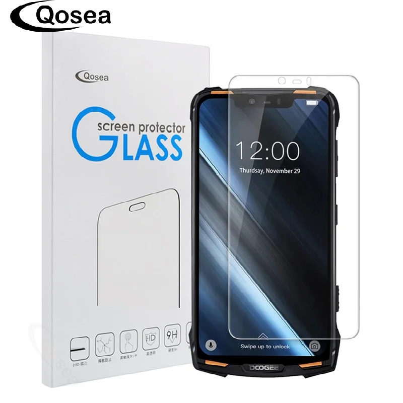 Qosea Для Doogee S90 Премиум прозрачное закаленное стекло Противоударная защитная