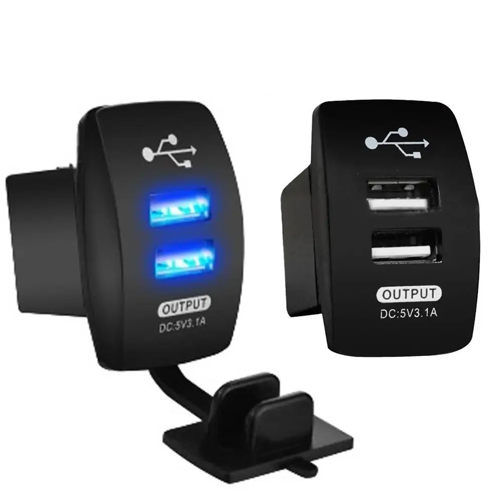 Автомобильное зарядное устройство EE с двумя usb разъемами адаптер питания для