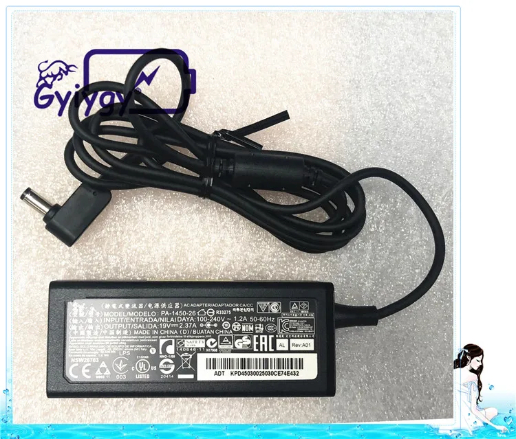 Адаптер переменного тока для ACER Φ EX2519 EX2508 ES1 TMB117 45W 19V2.37A 5 5*1 7 B | Компьютеры и офис