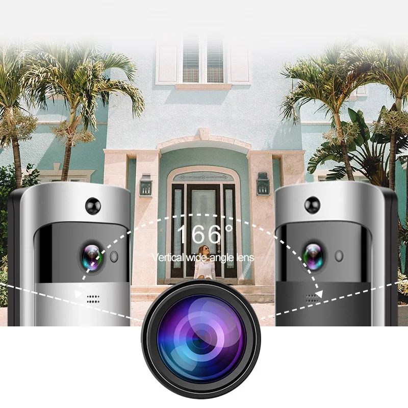 Denicer Smart ip видеосвязь wifi видео Кольцо телефон дверной звонок Cam беспроводная
