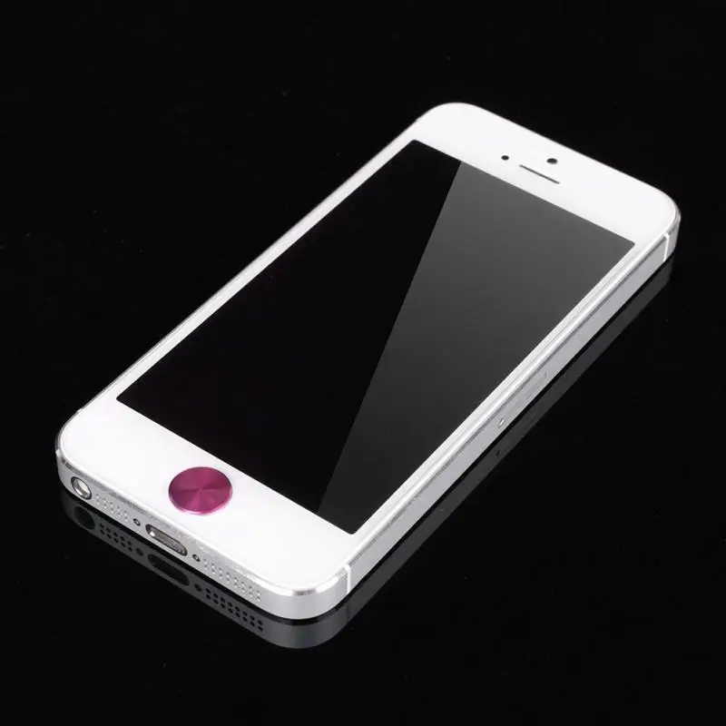2 шт 10,5 мм цветные алюминиевые металлические круглые наклейки для iPhone 4 4S 5C iTouch iPad