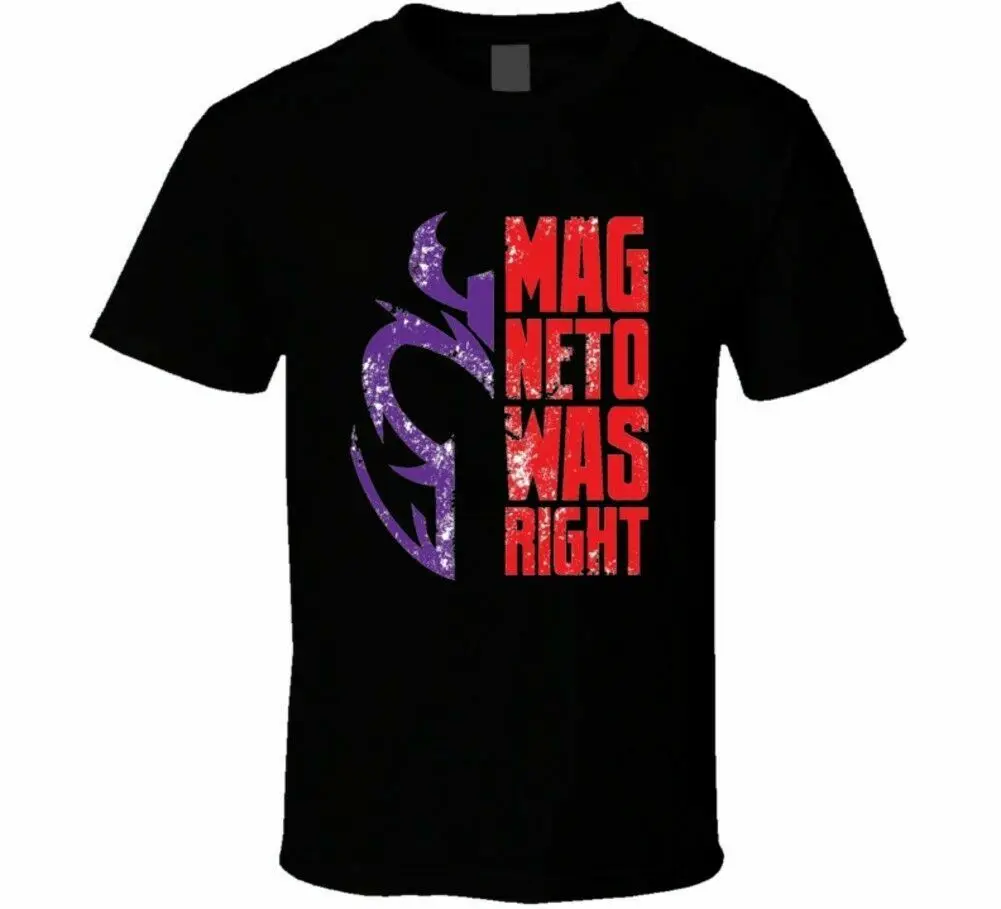 

New Xmen Magneto Was Right Men's T-Shirt S-3XL Summer Short Sleeves New Fashion T Shirt